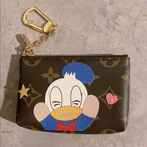 Donald Duck Monogram Coin Pouch